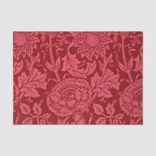 Himbeerrosa und blumengeschmückte Rose. Seidenpapier
