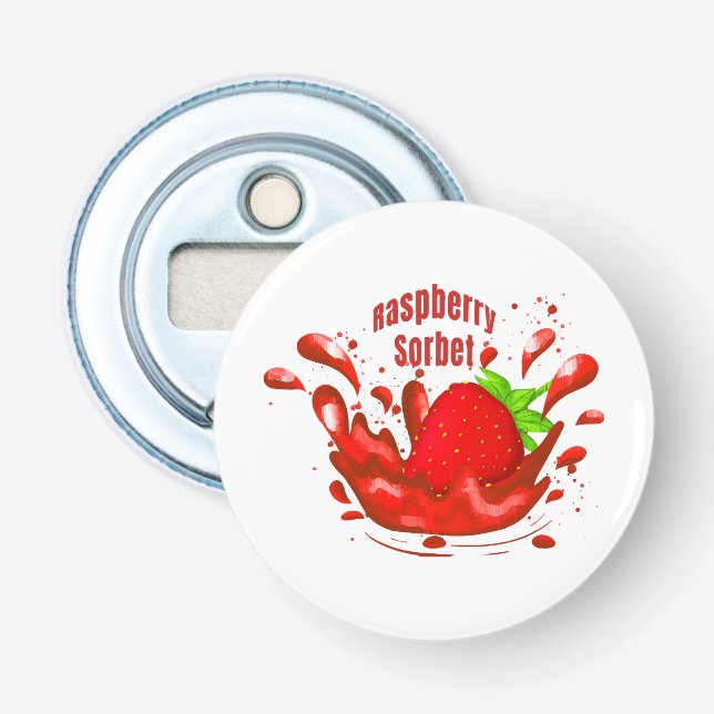 Himbeersorbet Flaschenöffner (Vorderseite)