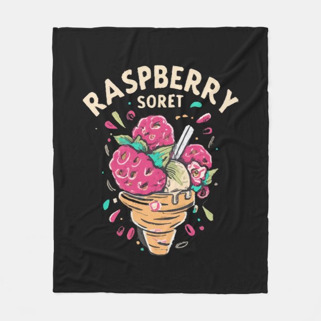 Himbeersorbet  fleecedecke (Vorderseite)