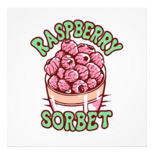 Himbeersorbet fotodruck