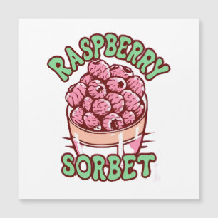Himbeersorbet magnetkarte