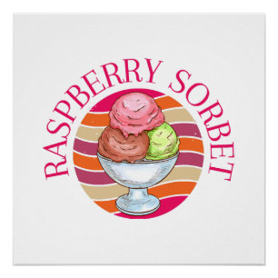 Himbeersorbet Poster