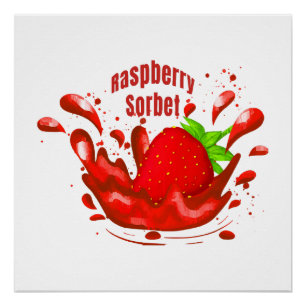 Himbeersorbet Poster