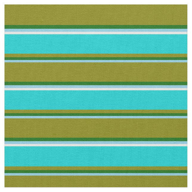 Himblau, dunkelgrün, grün, dunkeltürkis, weiß stoff (Nahaufnahme)