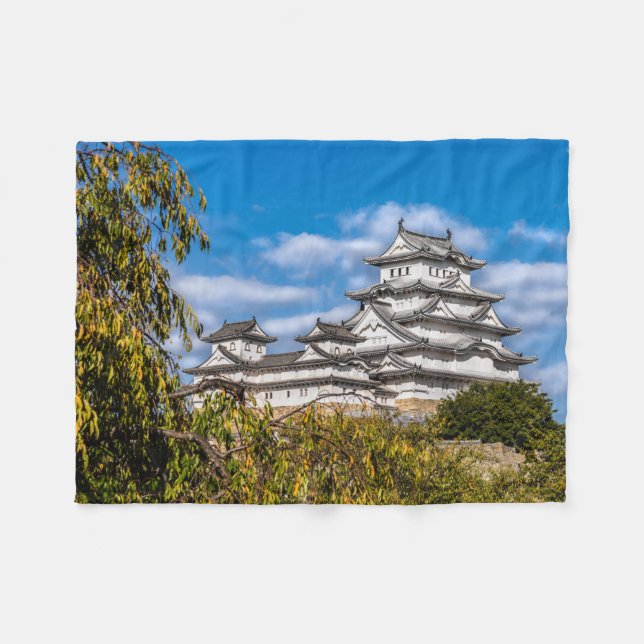 Himeji Burg #5, Japan Fleecedecke (Vorderseite (Horizontal))