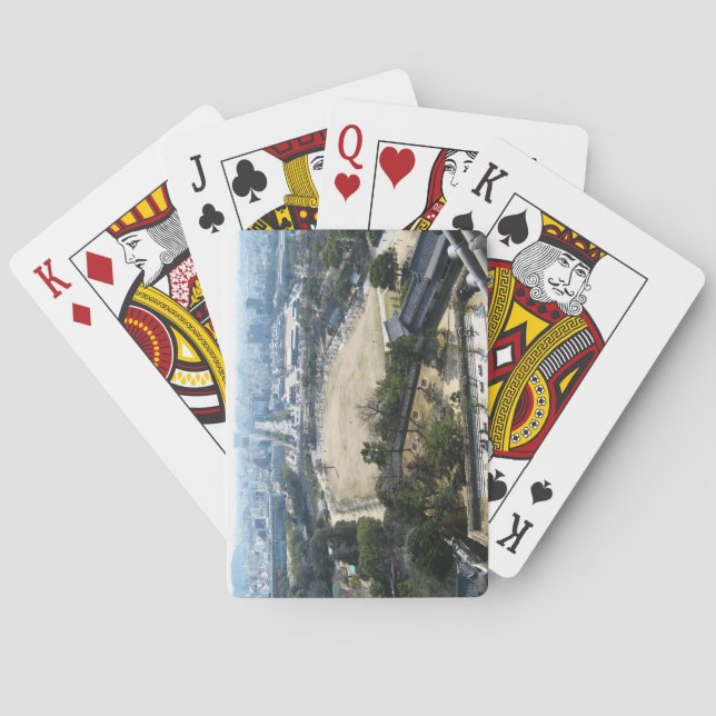 Himeji, Japan (Blick von der Burg auf der Spitze) Spielkarten (Rückseite)