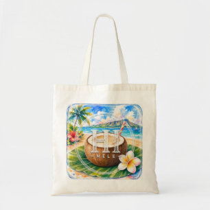 HIMELE Hawaiianische Tragetasche Kokosnuss