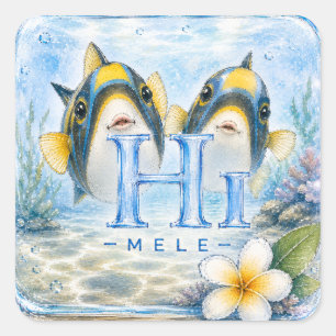HIMELE Little Hawaiʻi Aufkleber — Humuhumu