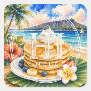 HIMELE Little Hawaiʻi Aufkleber — Pfannkuchen