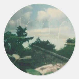 Himmel 001 runder aufkleber