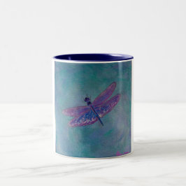 Himmel-Abstreicheisen-Libelle Zweifarbige Tasse