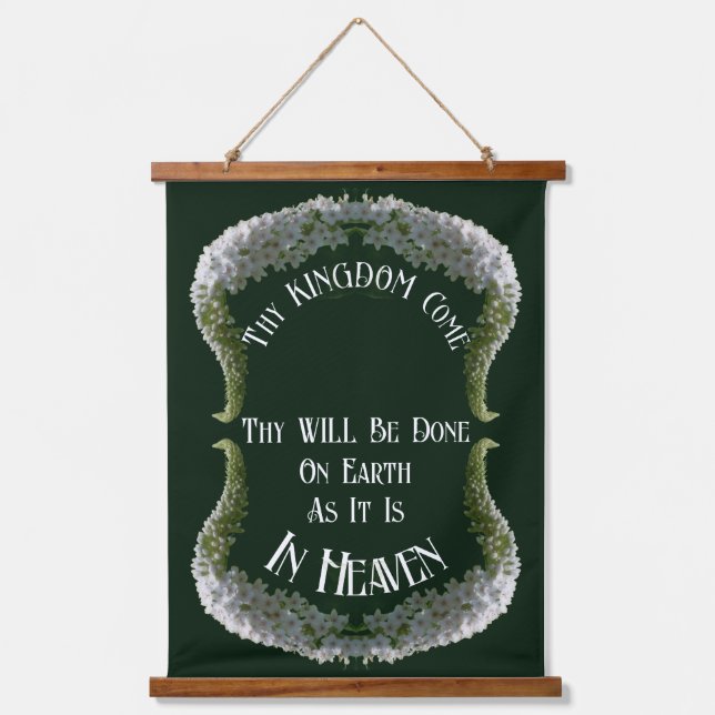 Himmel auf der Erde Wildblume Abstrakt Inspiration Wandteppich Mit Holzrahmen (Vorderseite)