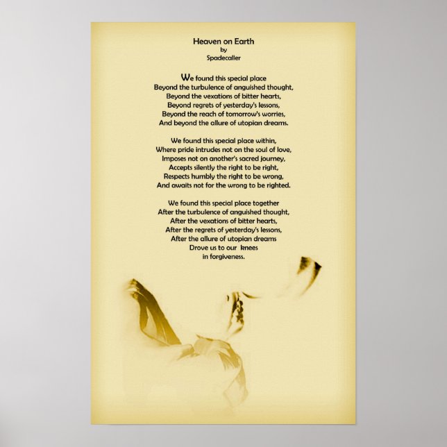 Himmel auf Erden Poster (Vorne)