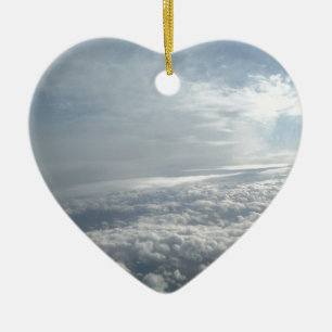 Himmel, Aussicht auf das Flugzeug, wunderschöne Wo Keramik Ornament