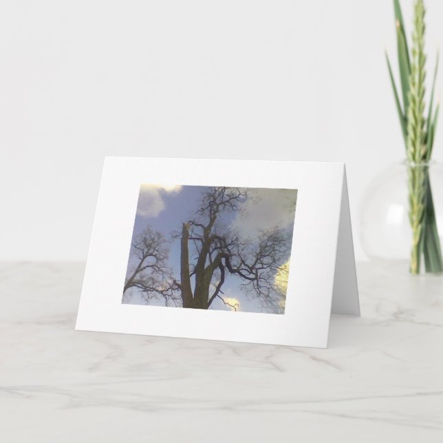 Himmel-Baum-Reihe Karte (Vorderseite)