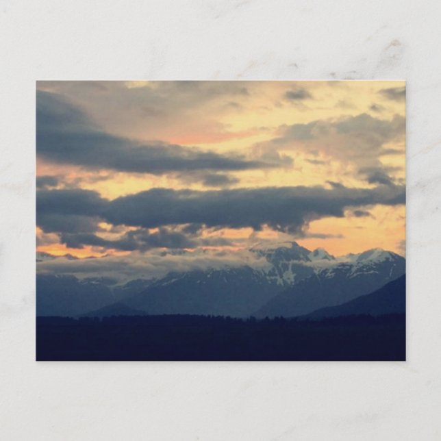 Himmel, Berge und Wolke Postkarte (Vorderseite)