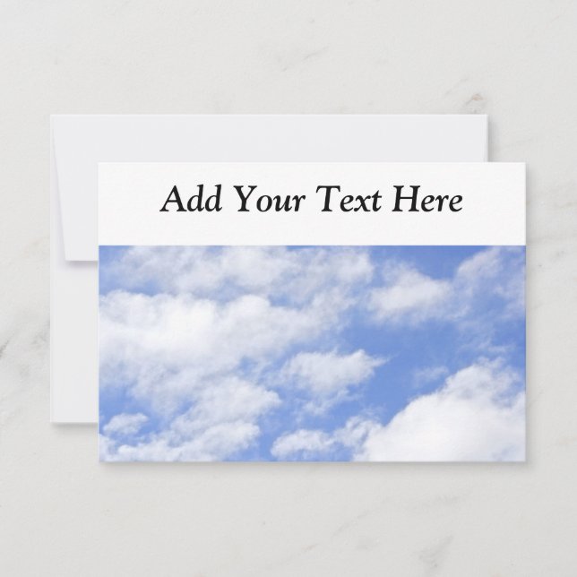 Himmel bewölkt Himmels-Einladung Einladung (Vorderseite)