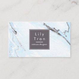 Himmel-Blau-Aquarell-Marmor-Visitenkarte Visitenkarte