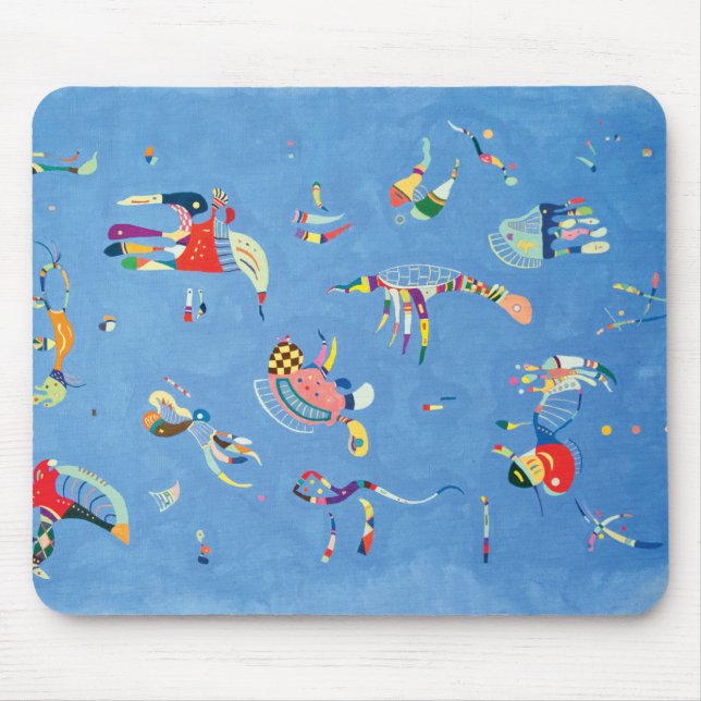 Himmel-Blau durch Wassily Kandinsky Mousepad (Vorne)