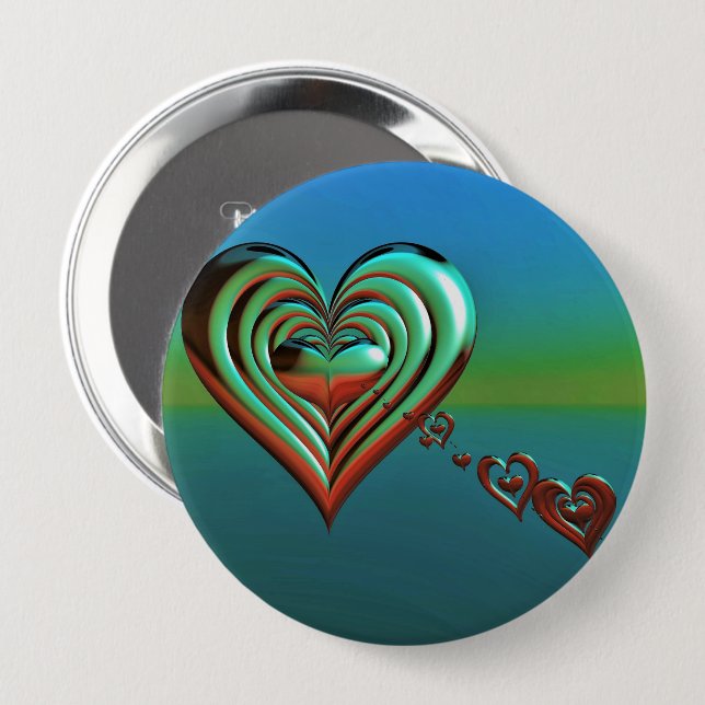 Himmel Button (Vorne & Hinten)