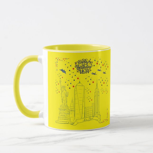 Himmel der Liberty Flames gelb Tasse (Links)