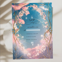 Himmel der Liebe Verziert Rosy Florals Hochzeit