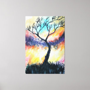 Himmel der Träume - Aquarell Leinwanddruck
