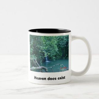 Himmel existiert zweifarbige tasse