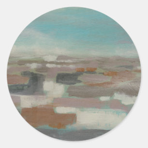 Himmel-Feld II Runder Aufkleber