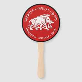 Himmel gegen den Hass-Lüfter - RundLogo Fächer