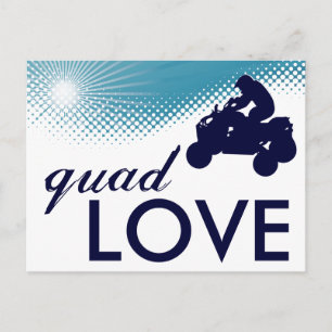 Himmel hohe Quad-Liebe Postkarte