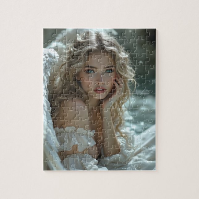 Himmel in den Augen: Engel des ruhigen Wunders Puzzle (Vertikal)