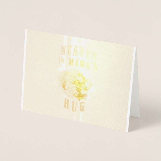 Himmel in Mamas umarmen Orang-Utans Frohe Mutterta Folienkarte (Vorderseite)