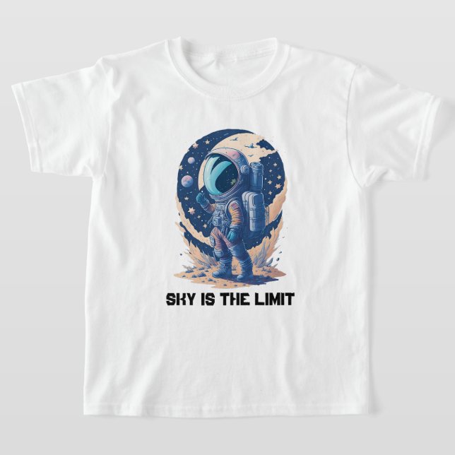 Himmel ist das Limit mit mit Astronaut T-Shirt (Ablage )