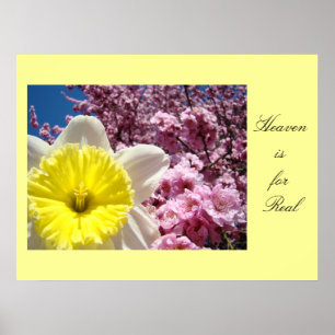 Himmel ist echt Kunstprints Frühlingsblumen Poster
