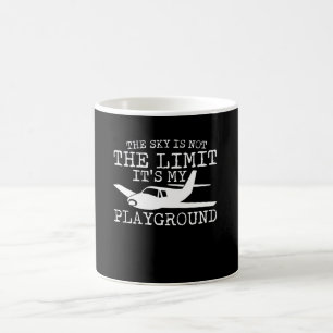 Himmel ist nicht Grenze sein mein Spielplatz-Pilot Kaffeetasse