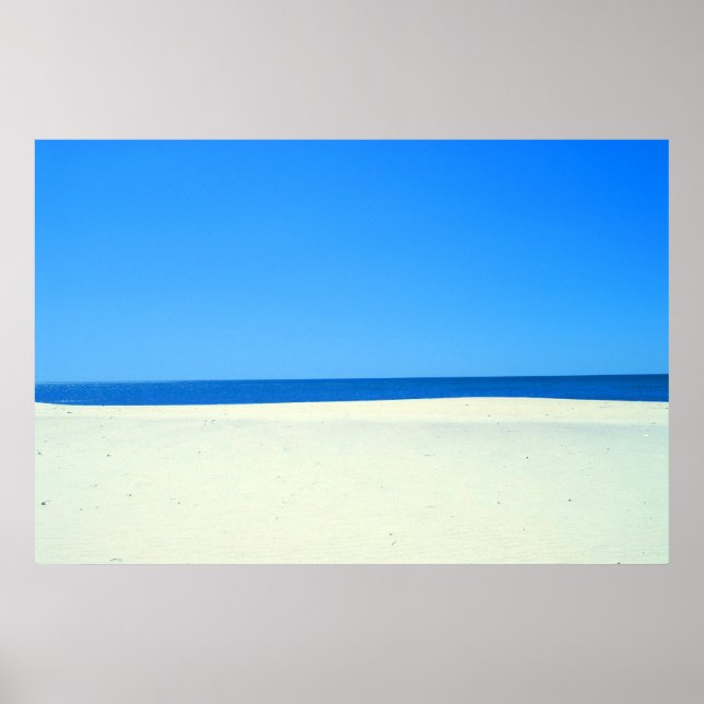 Himmel, Meer und Sand Poster (Vorne)