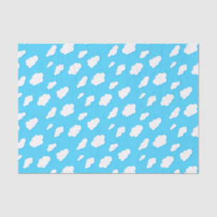 Himmel mit blauen und flauschigen weißen Wolken - Seidenpapier