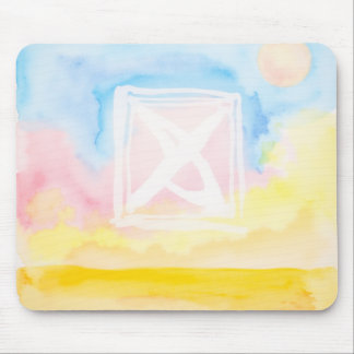 Himmel mit hellen Bereichen und Formen Mousepad