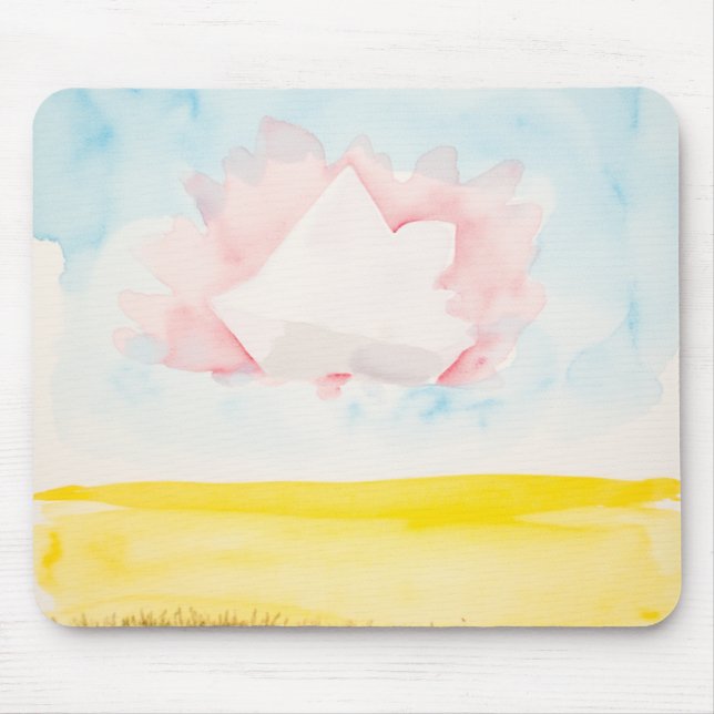 Himmel mit hellen Bereichen und Formen Mousepad (Vorne)