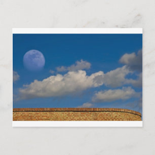 Himmel, Mond, Wand Postkarte