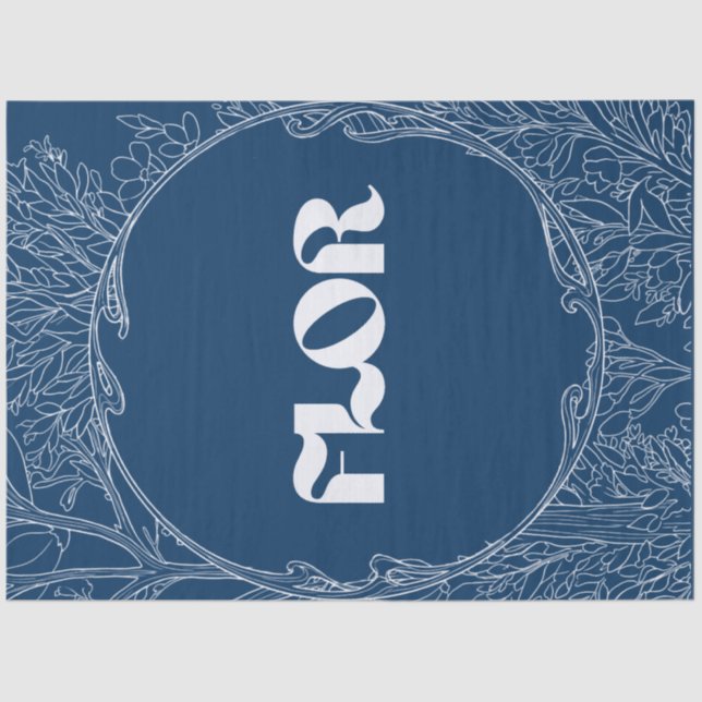 Himmel Nachts Florist Tissue Paper Seidenpapier (Vorderseite)