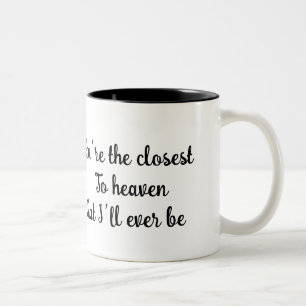 🐶 Himmel Nahe Hunde Liebe Zitat Romantischer Bech Zweifarbige Tasse