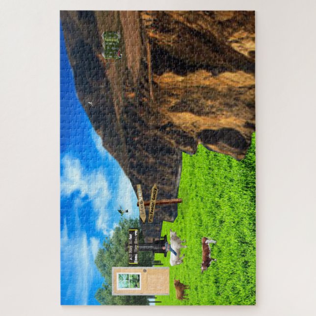 Himmel oder Feelin' Lucky Puzzle (Vertikal)
