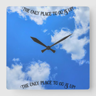 Himmel Quadratische Wanduhr