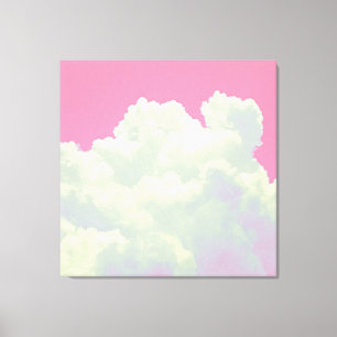 Himmel - rosa Wolken - Leinwanddruck