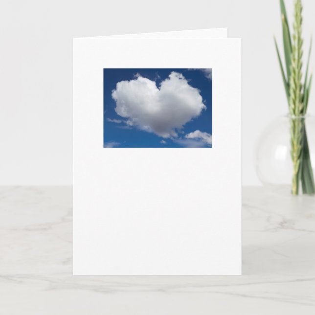 Himmel sagt Liebe Karte (Vorderseite)