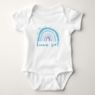 Himmel schickte blauen Boho Regenbogen  Baby Strampler