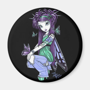 "Himmel-" Schmetterlings-Rosen-Fee-Magnet Magnet