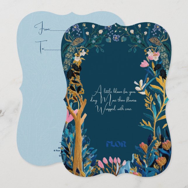 Himmel Signature Florist Grußkarte Einladung (Vorne/Hinten)